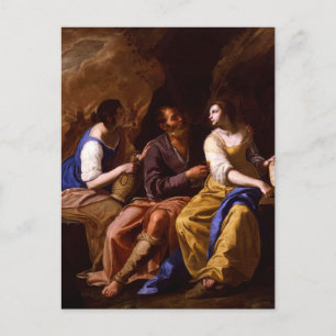 Carte Postale Lot et ses filles par Artemisia Gentileschi Pos