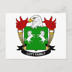 Carte Postale Lott Family Crest