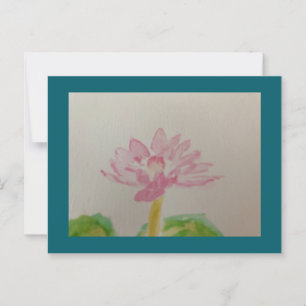 Carte Postale Lotus ! Aquarelle/carte