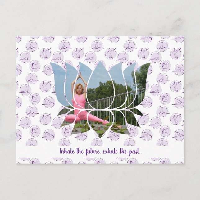 Carte postale Lotus Blossom Yoga (Devant)
