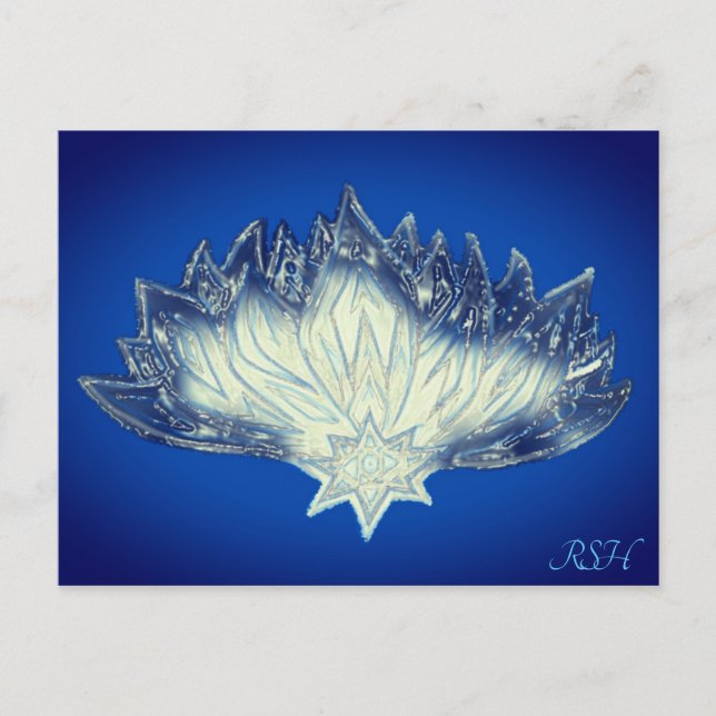 Carte Postale Lotus élémentaire de glace (Devant)