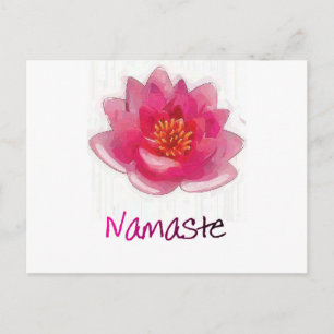 Carte Postale Lotus Fleur "Namaste" Cadeaux de Yoga
