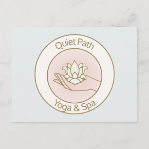 Carte Postale Lotus Flower in Main Beauty Day Spa