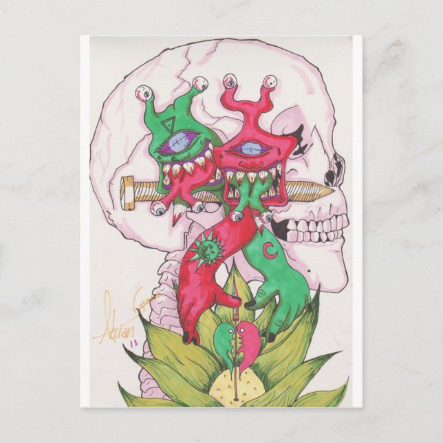 Carte Postale Lotus Hands (Devant)