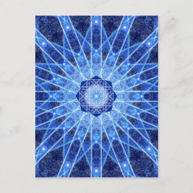 Carte Postale Lotus Mandala (Devant)