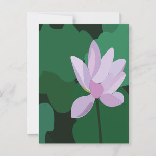Carte Postale Lotus rose