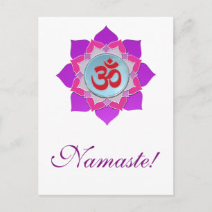 Carte Postale Lotus rose