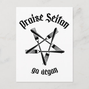 Carte Postale Louange Seitan 1.1 (noir)