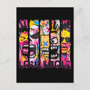 Carte Postale Loud & Bold - Graffiti Street Art Design