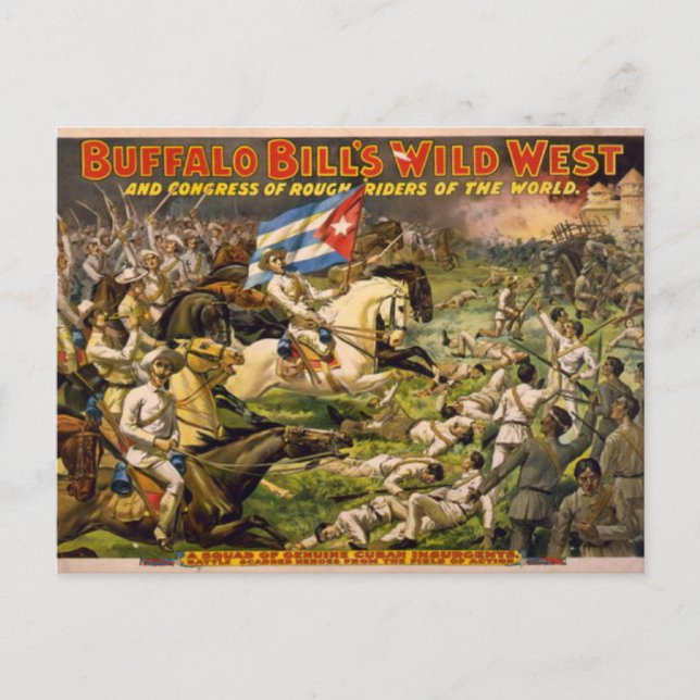 Carte Postale L'ouest sauvage de Buffalo Bill (Devant)
