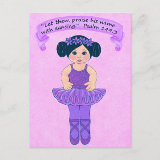 Carte Postale Louez son nom avec la danse 4~Écriture~Imprimer