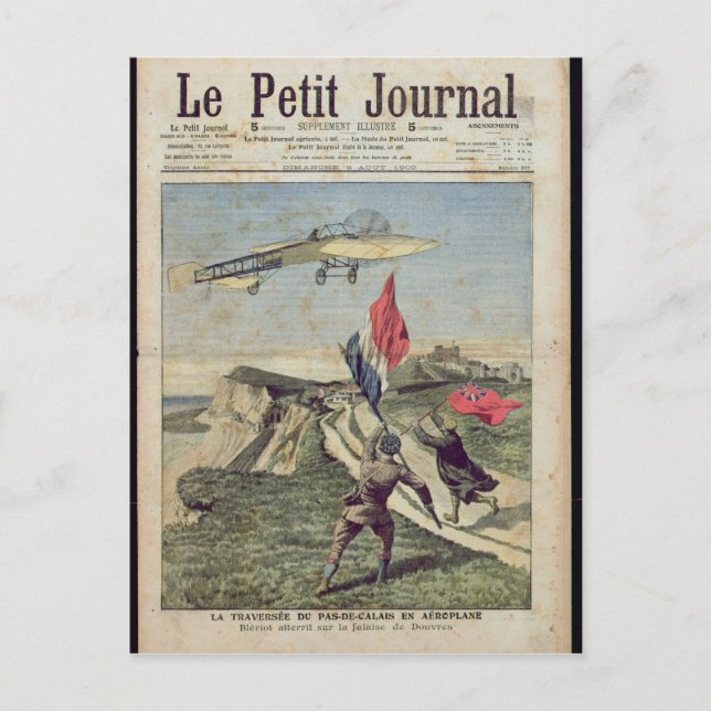 Carte Postale Louis Bleriot débarque à Dover (Devant)