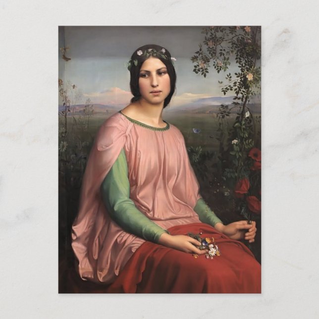 Carte Postale Louis Janmot - Fleur des champs (Devant)