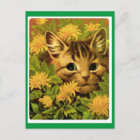 Louis Wain, Chat en Fleurs, Art 