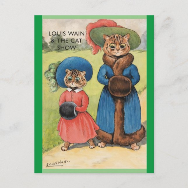 Carte Postale Louis Wain, L'exposition féline, Art   (Devant)