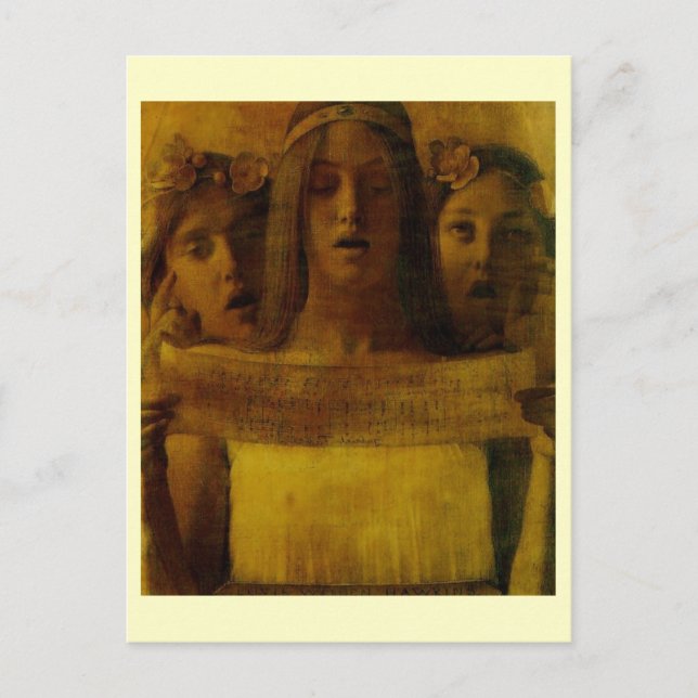 Carte Postale Louis Welden Hawkins, Girls Singing Music vers 189 (Devant)