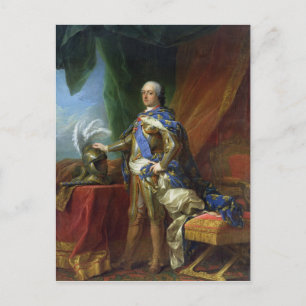 Carte Postale Louis XV Roi de France et de Navarre, 1750
