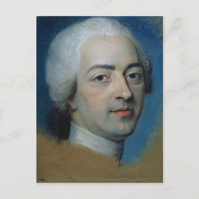 Carte Postale Louis XV Roi de France et de Navarre, après 1730 (Devant)