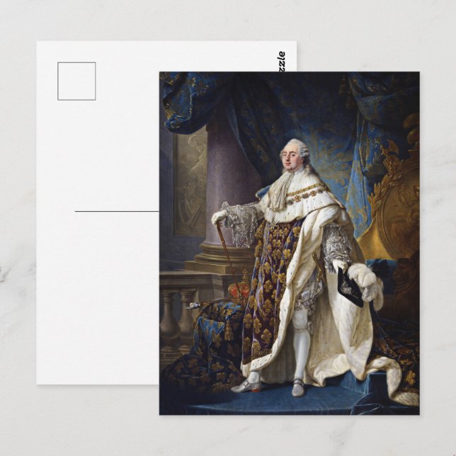Carte Postale Louis XVI de France (Devant / Derrière)