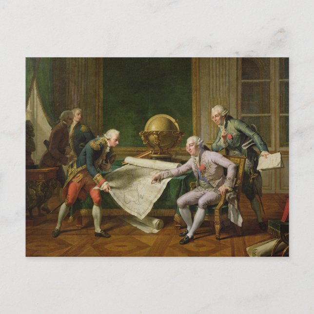Carte Postale Louis XVI donne des instructions à La Perouse (Devant)