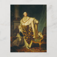 Louis XVI Roi de France en Robes de couronnement