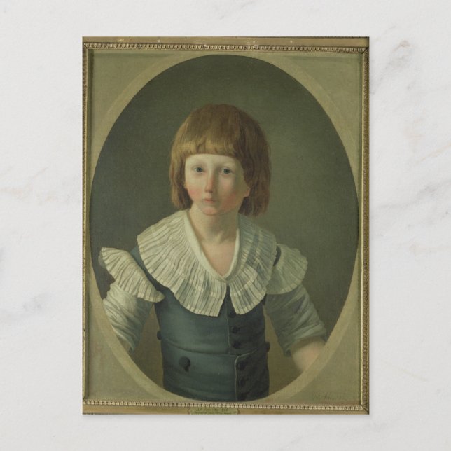 Carte Postale Louis XVII, 8 ans, au Temple, 1793 (Devant)