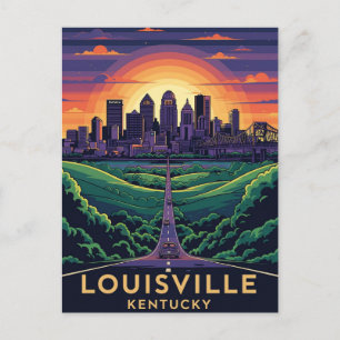 Carte Postale Louiseville Kentucky Travel