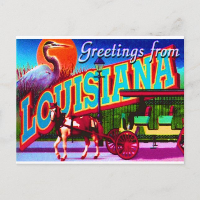 Carte postale Louisiane (Devant)