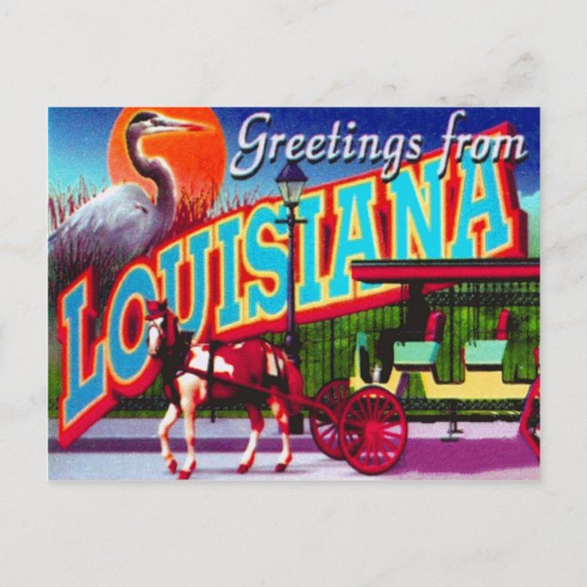 Carte postale Louisiane (Devant)