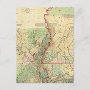 Carte Postale Louisiane et Mississippi