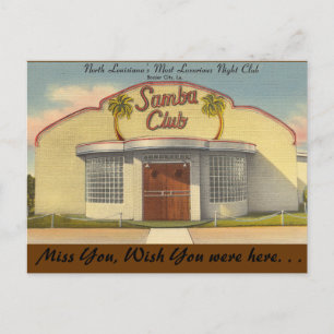 Carte Postale Louisiane, Samba Club, Bossier City