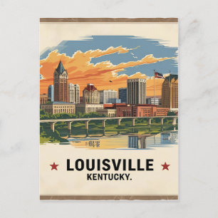 Carte Postale Louisville Kentucky USA Skyline