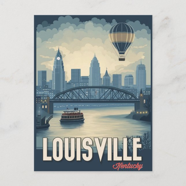 Carte Postale Louisville, Kentucky - Vues imprenables sur la vil (Devant)