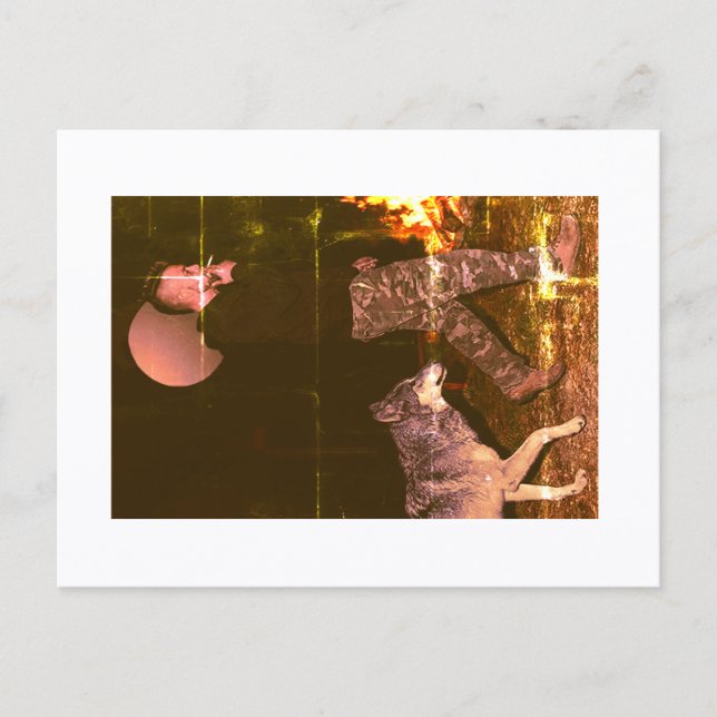 Carte Postale Loup Accessible (Devant)