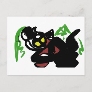 Carte Postale Loup automne gentil