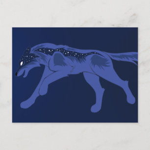 Carte Postale Loup de nuit