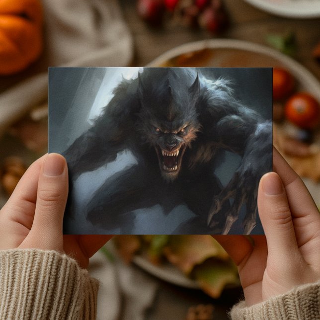 Carte Postale Loup-garou Lycan  (Créateur téléchargé)