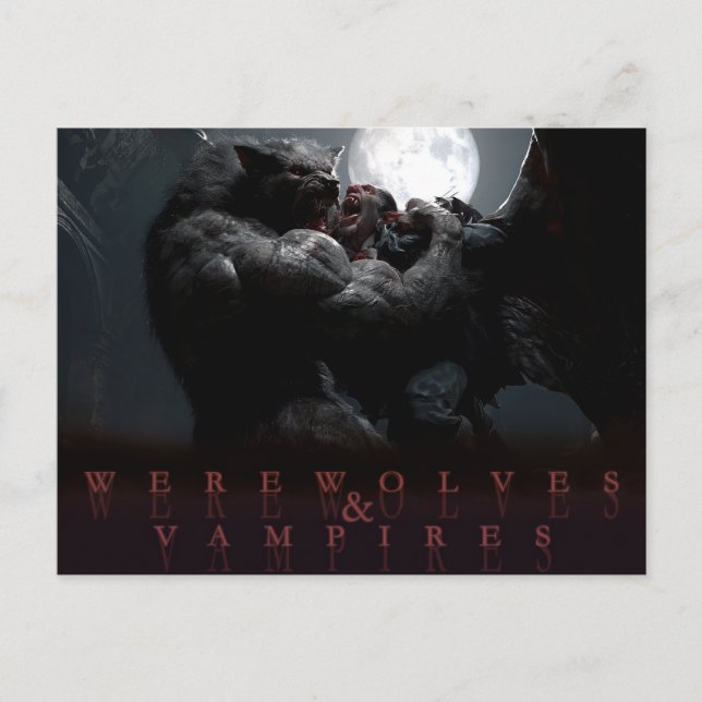 Carte Postale Loups-garous & Vampires - Dominion (Devant)