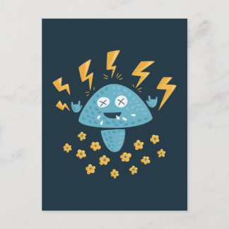 Carte Postale Lourd Metal Music Drôle Cartoon Champhroom