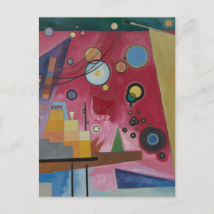 Carte Postale Lourde Rouge par Wassily Kandinsky