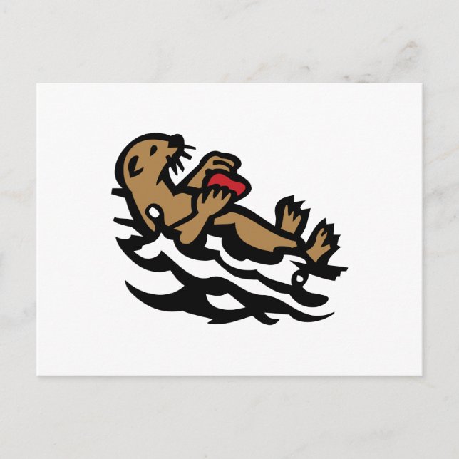 Carte Postale Loutre de mer (Devant)