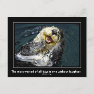 Carte Postale Loutre de mer motivationnelle
