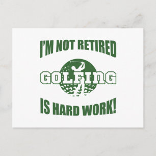 Carte Postale Louveur de golf à la retraite
