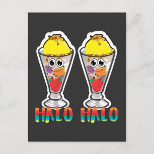 Carte Postale Louveur de la crème glacée Halo-Halo philippine