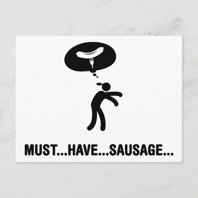 Carte Postale Louveur de saucisses (Devant)