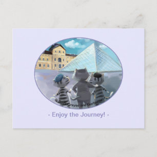 Carte postale Louvre - Happy (Enveloppe facultativ