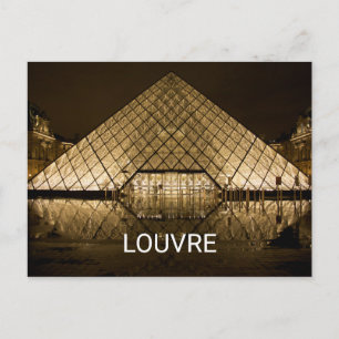 Carte Postale Louvre, Paris/France