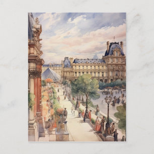 Carte Postale Louvre Paris Street Art