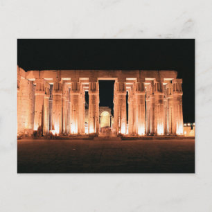 Carte Postale Louxor, Égypte, monuments de la salle des piliers