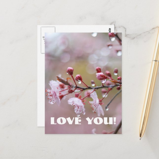 Carte postale Love (Devant/Arrière en situation)